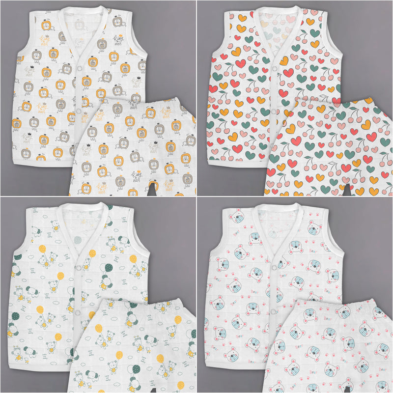 Oasis Baby Casual Sleeveless Pyjama Dress - Pack Of 4