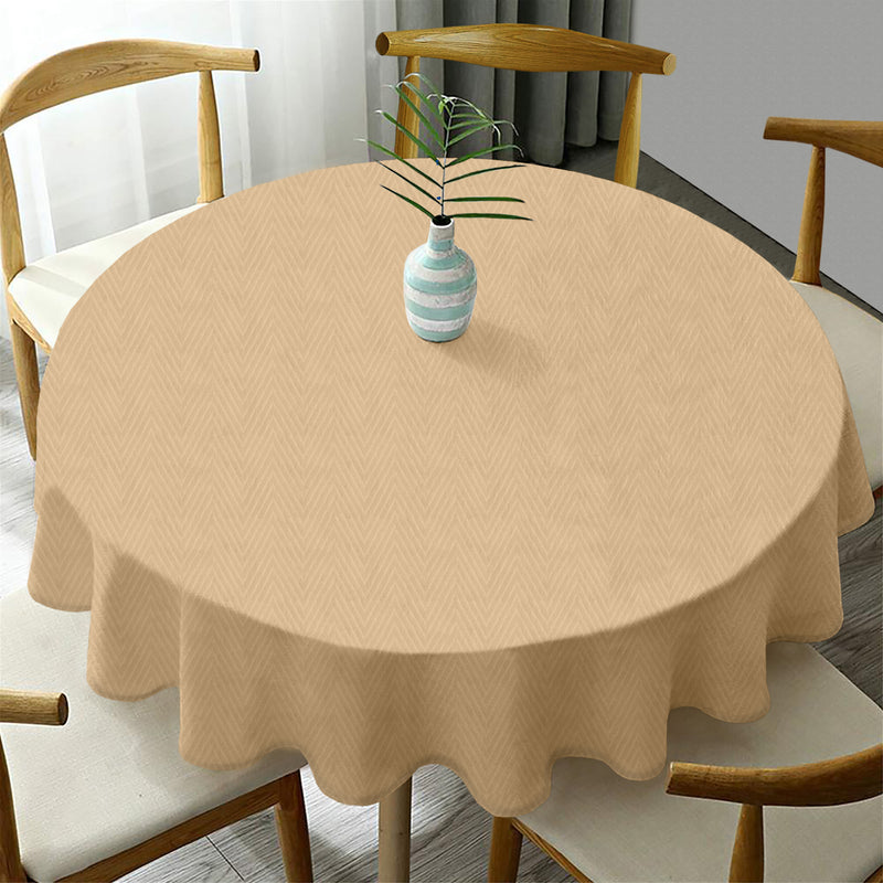 Oasis Home Collection Cotton Solid Round Table Cloth - 6 Seater