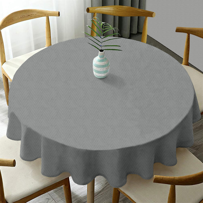 Oasis Home Collection Cotton Solid Round Table Cloth - 6 Seater