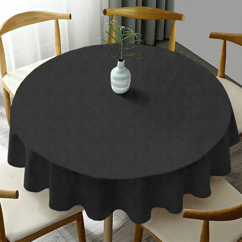 Oasis Home Collection Cotton Solid Round Table Cloth - 6 Seater