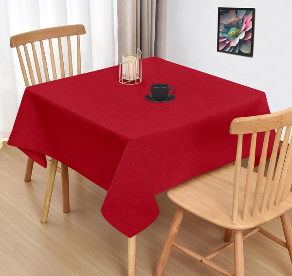 Oasis Home Collection Cotton Solid Table Cloth -  Red
