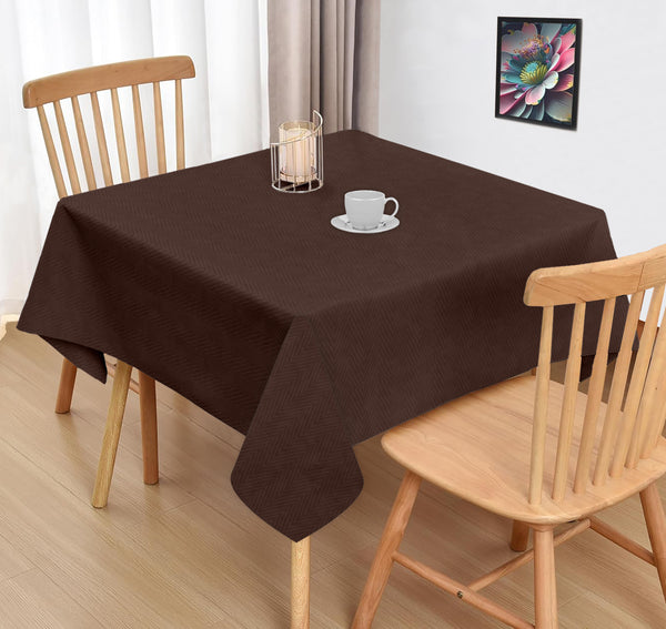 Oasis Home Collection Cotton Solid Table Cloth - Maroon