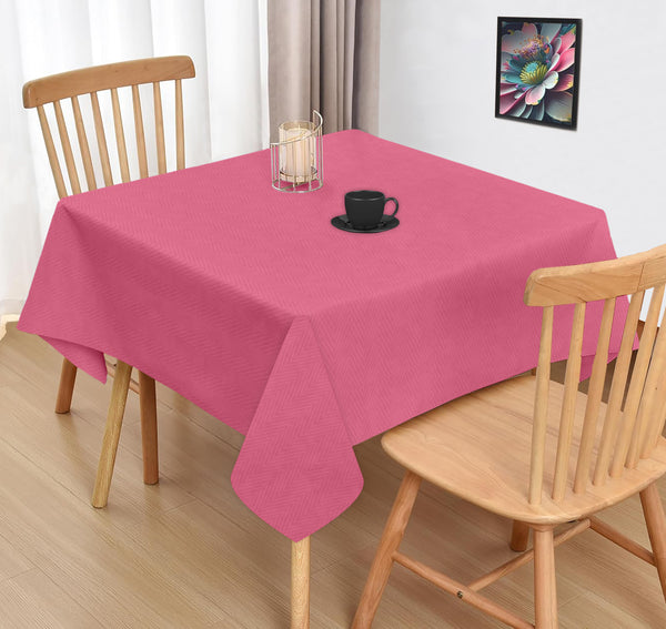 Oasis Home Collection Cotton Solid Table Cloth - Pink
