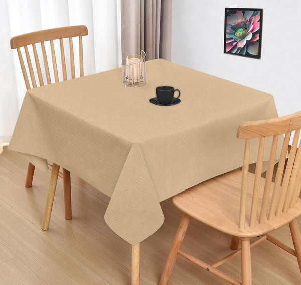 Oasis Home Collection Cotton Solid Table Cloth  - Sand
