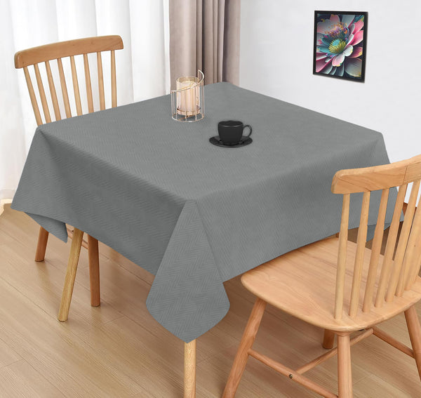 Oasis Home Collection Cotton Solid Table Cloth - Grey