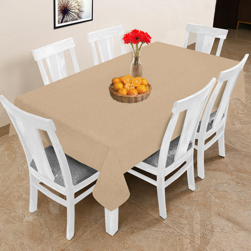 Oasis Home Collection Cotton Solid Table Cloth  - Sand