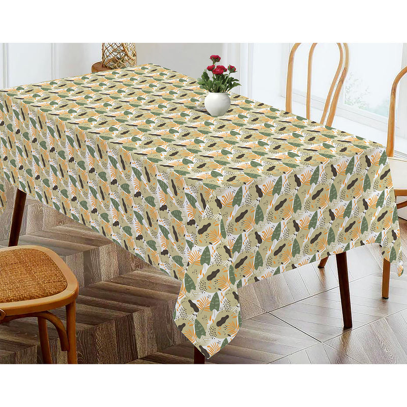 Oasis Home Collection Cotton Printed Table Cloth - Multicolor - Printed Pattern