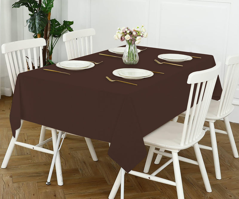 Oasis Home Collection Cotton Solid Table Cloth - Maroon