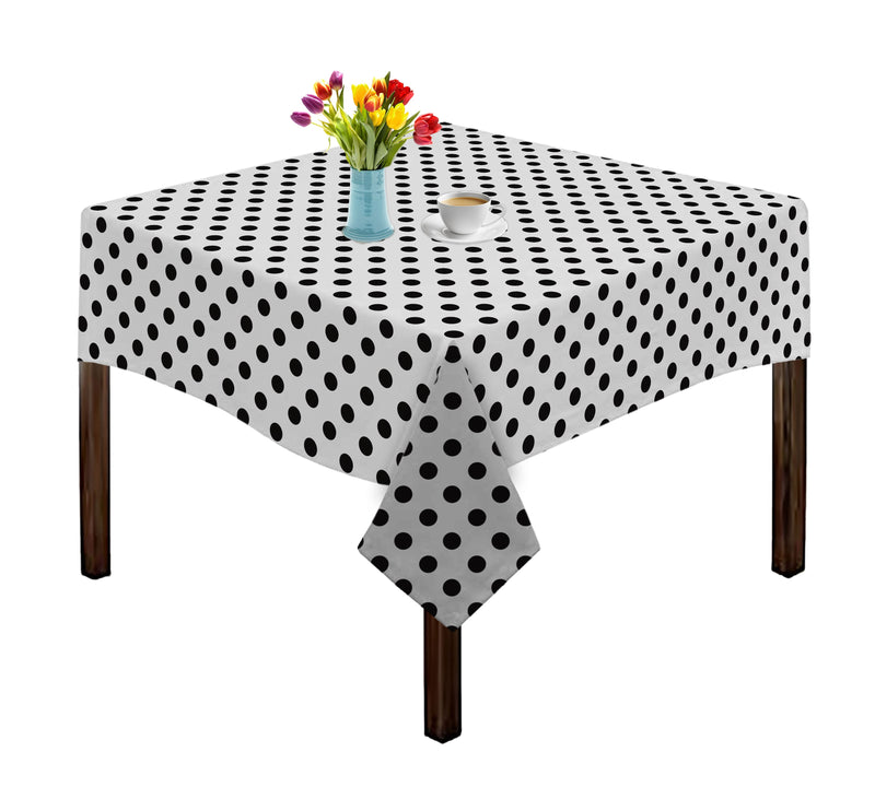 Oasis Home Collection Cotton Printed Table Cloth - Red, Black, Pink - Printed Pattern