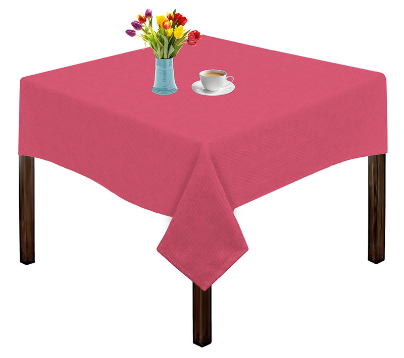Oasis Home Collection Cotton Solid Table Cloth - Pink