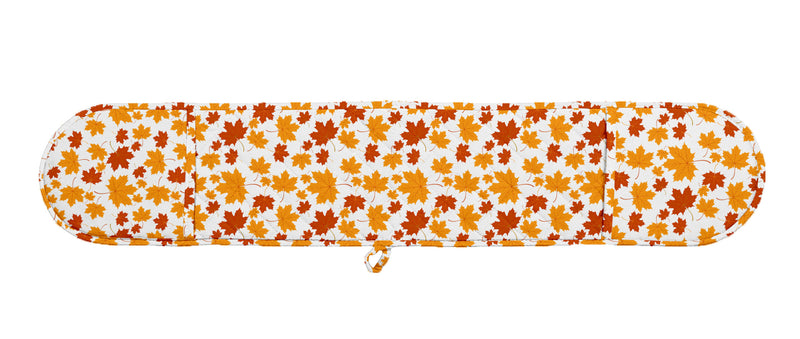 Oasis Home Collection Cotton Quilt Printed Oven Double Glove - Orange