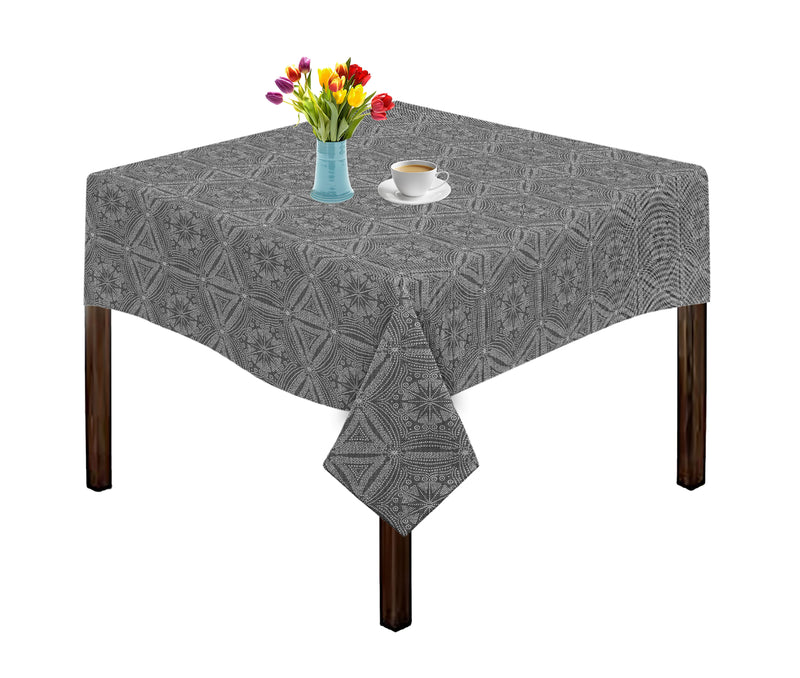Oasis Home Collection Cotton Jacquard Table Cloth - Red, Grey, Blue, Black - Victor Printed Pattern