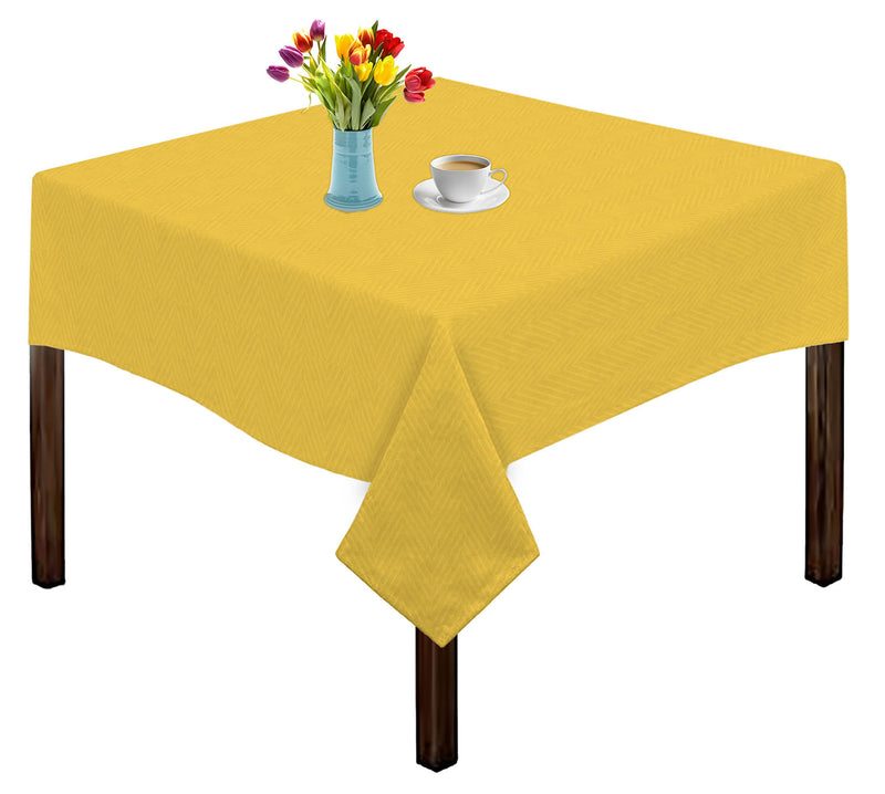 Oasis Home Collection Cotton Solid Table Cloth - Yellow