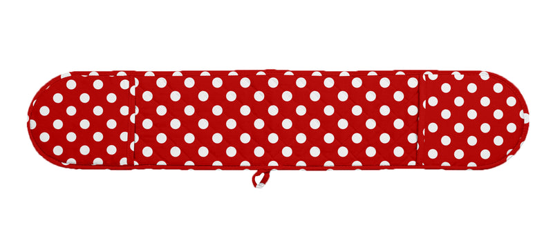 Oasis Home Collection Cotton Quilt Printed Oven Double Glove - Red