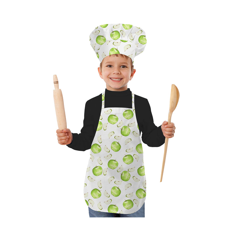 Oasis Home Collection Cotton Printed Kids Unisex apron Set - Green