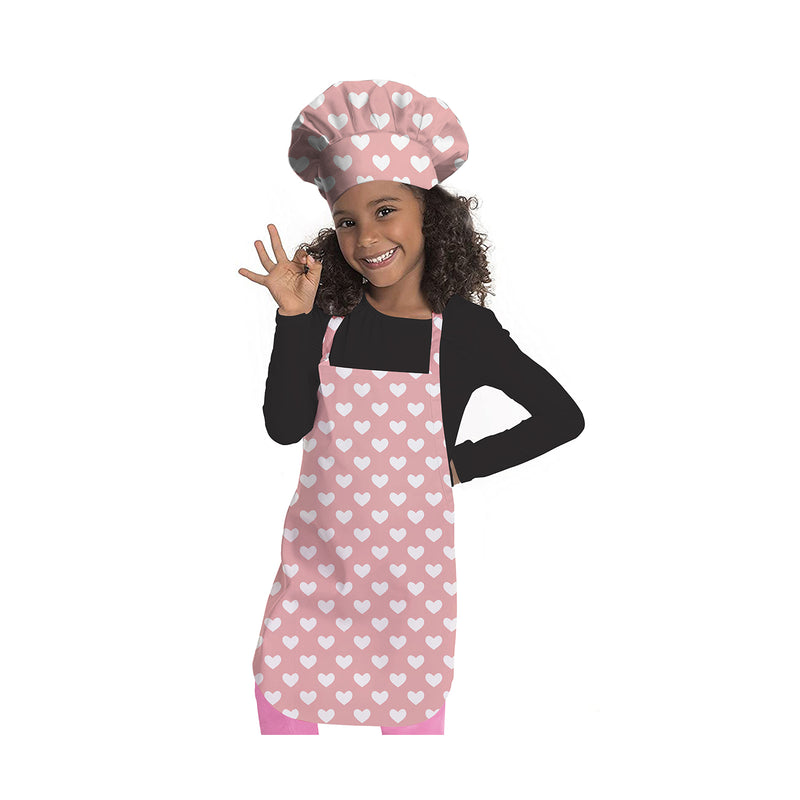 Oasis Home Collection Cotton Printed Kids Unisex apron Set -  Pink