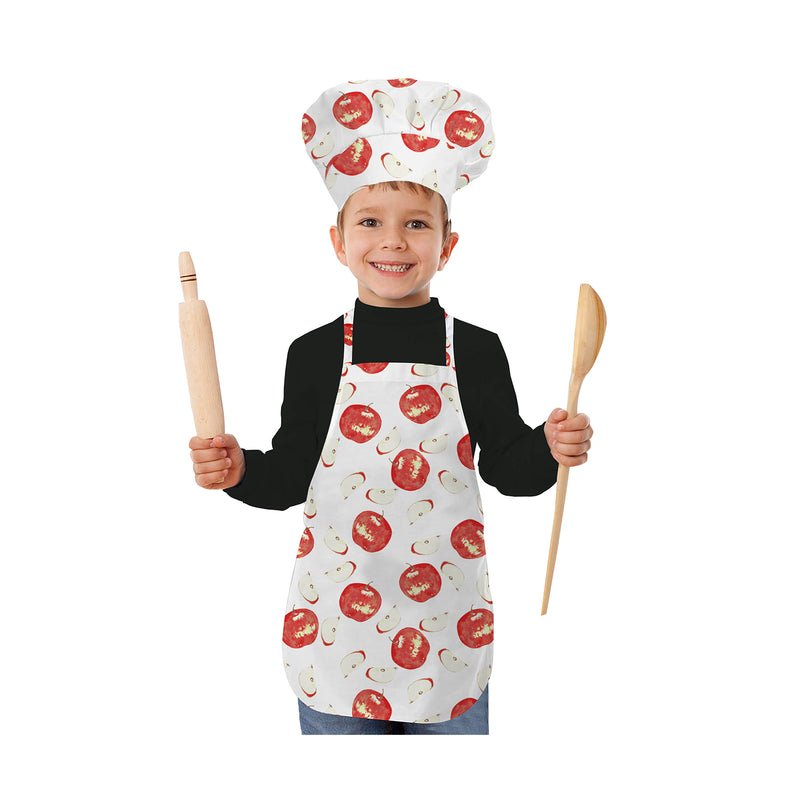 Oasis Home Collection Cotton Printed Kids Unisex apron Set - Red