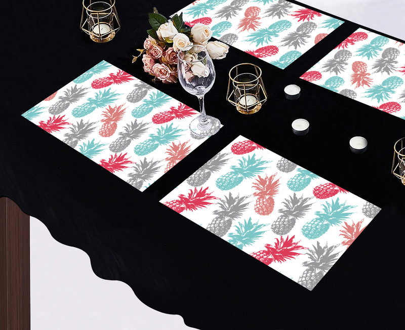 Oasis Home Collection Printed Cotton Kitchen Placemat - 4 piece pack - Multi