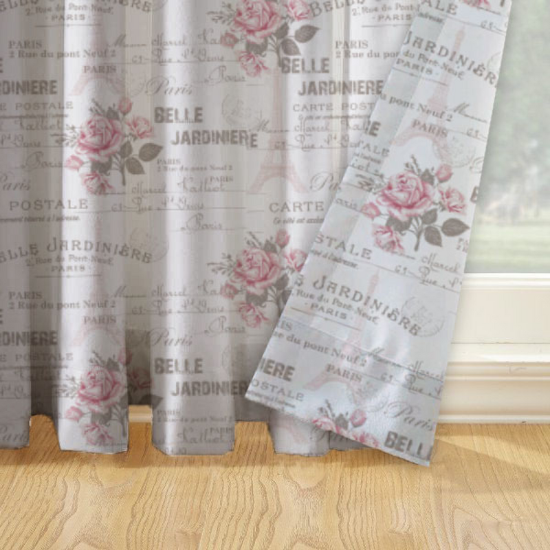 Oasis Home Collection Cotton Printed Eyelet Curtain –  White 5 feet, 7 feet, 9 feet