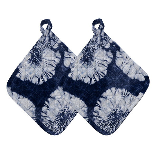 Oasis Home Collections Oven Pot Holder Set - Blue - 2 piece pack