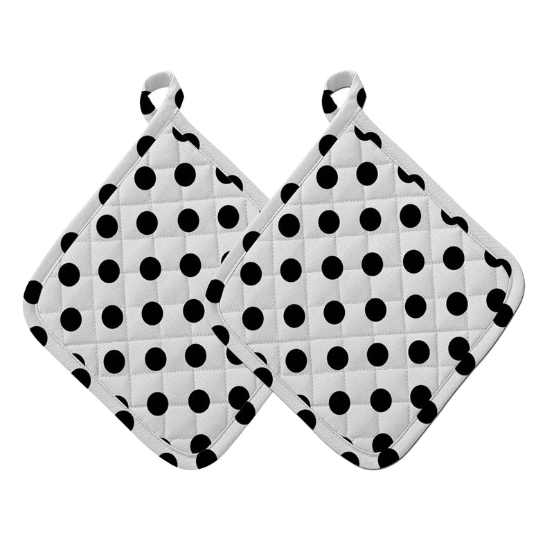 Oasis Home Collections Oven Pot Holder Set - White - 2 Piece Pack