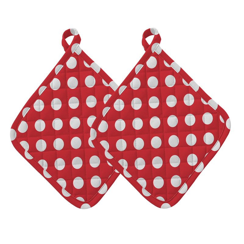 Oasis Home Collections Oven Pot Holder Set - Red - 2 Piece Pack