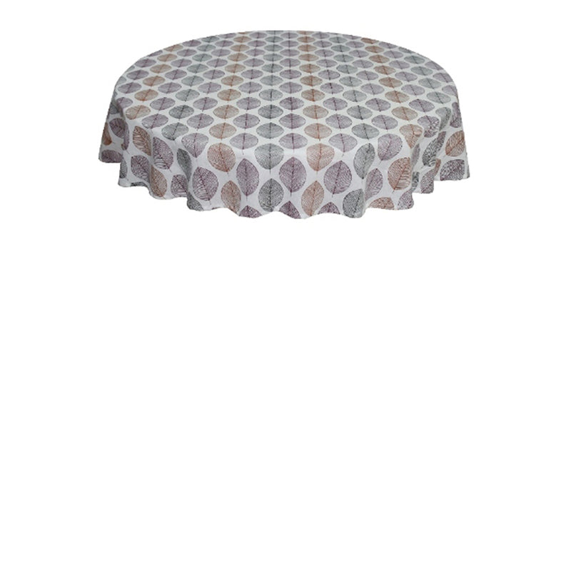 Oasis Home Collection Cotton Printed Round Table Cloth - 6 Seater - Multi