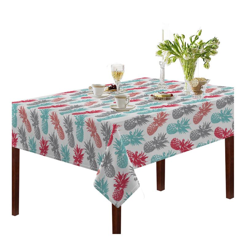 Oasis Home Collection Cotton Printed Table Cloth - Multicolor - Printed Pattern