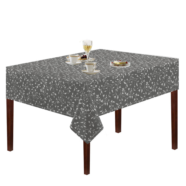 Oasis Home Collection Cotton Printed Table Cloth -Grey - Printed Pattern
