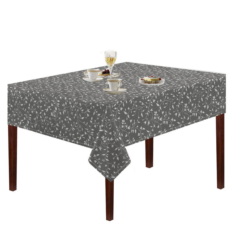 Oasis Home Collection Cotton Printed Table Cloth -Grey - Printed Pattern