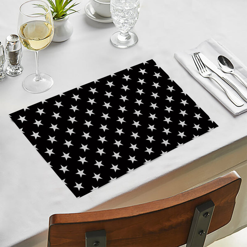 Oasis Home Collection Cotton Printed Table Runner With Place Mat - Black, Pink, Grey