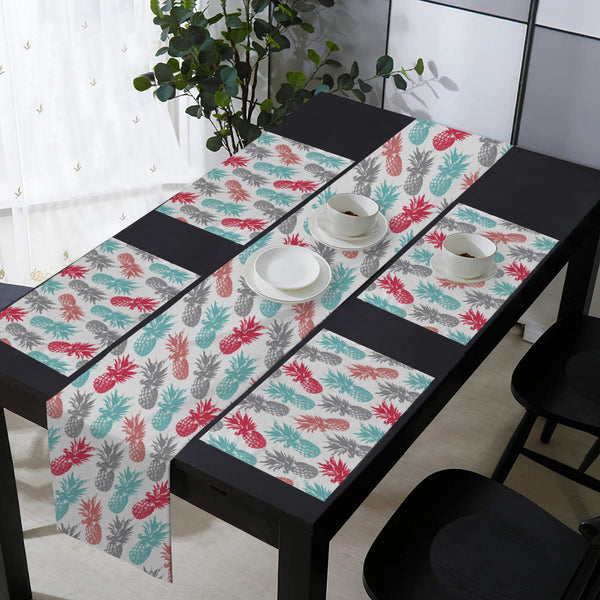 Oasis Home Collection Cotton Printed Table Runner With Place Mat - Multi