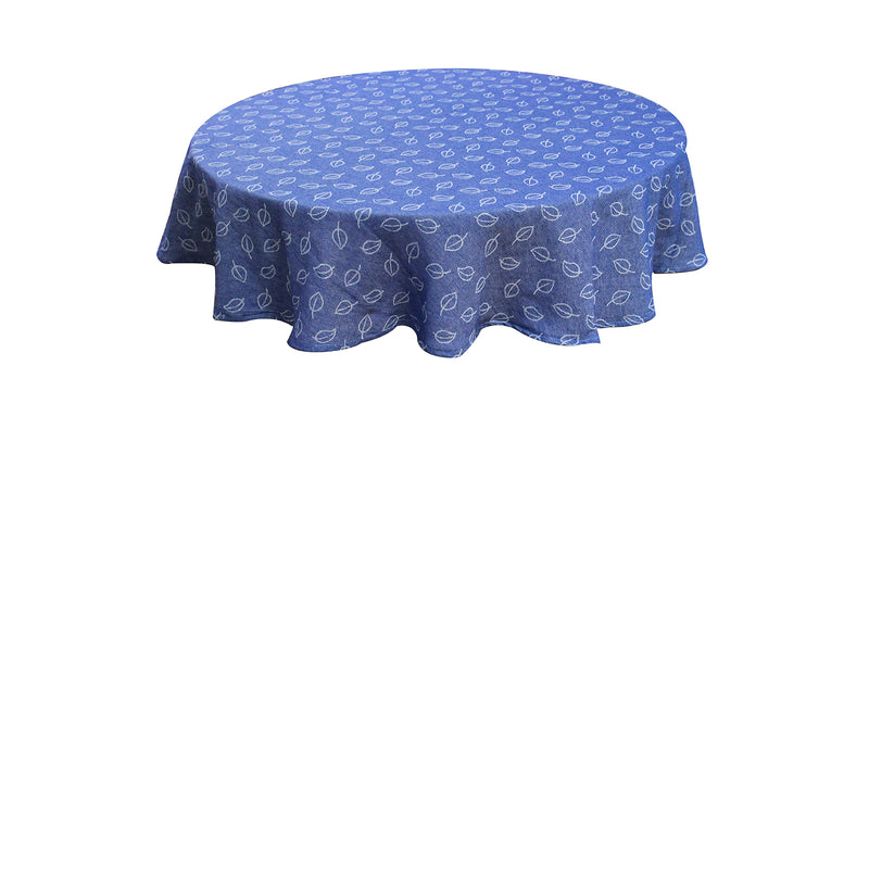 Oasis Home Collection Cotton Yarn Dyed Round Table Cloth - 6 Seater -  Red, Blue, Grey, Black