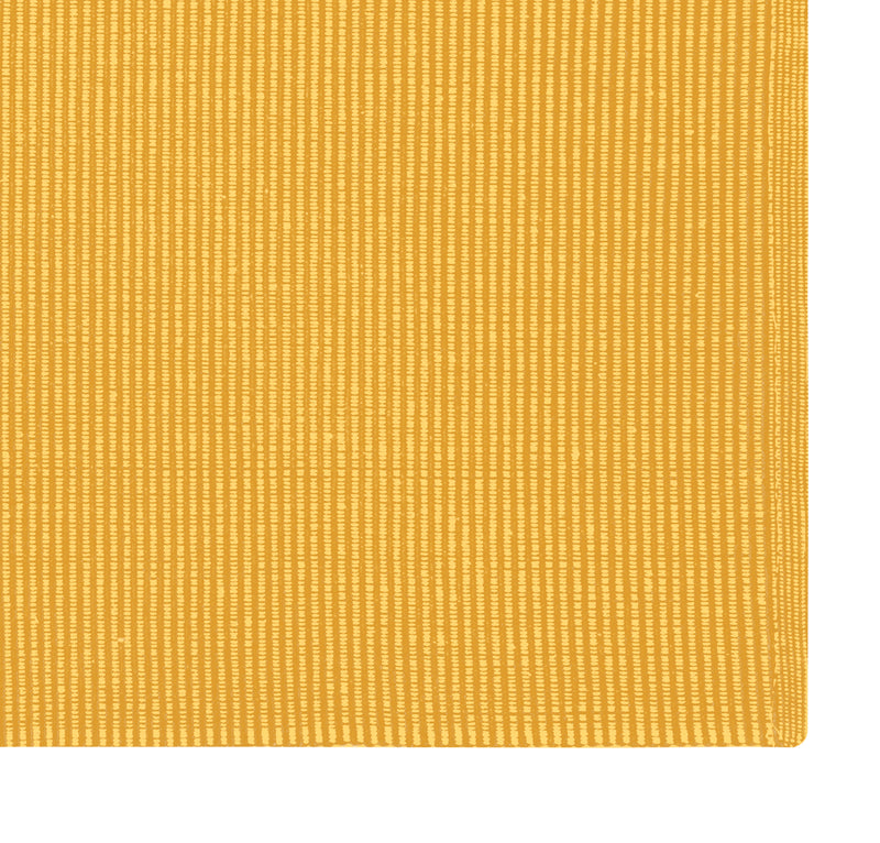 Oasis Home Collection Cotton Solid Rib Kitchen Place Mat - Yellow - 6 Piece Pack