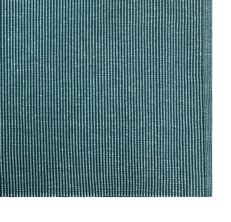 Oasis Home Collection Cotton Solid Rib Kitchen Place Mat - Blue - 6 Piece Pack