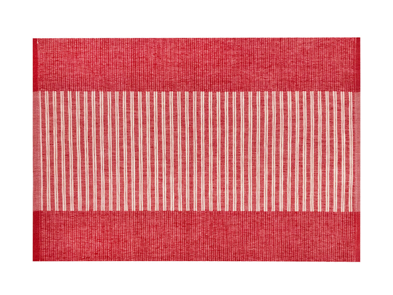 Oasis Home Collection Cotton Rib Placemat - Red - Pack Of 4