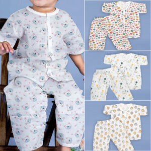 Oasis Boy Baby Casual Sleeve Pyjama Dress - Pack Of 4